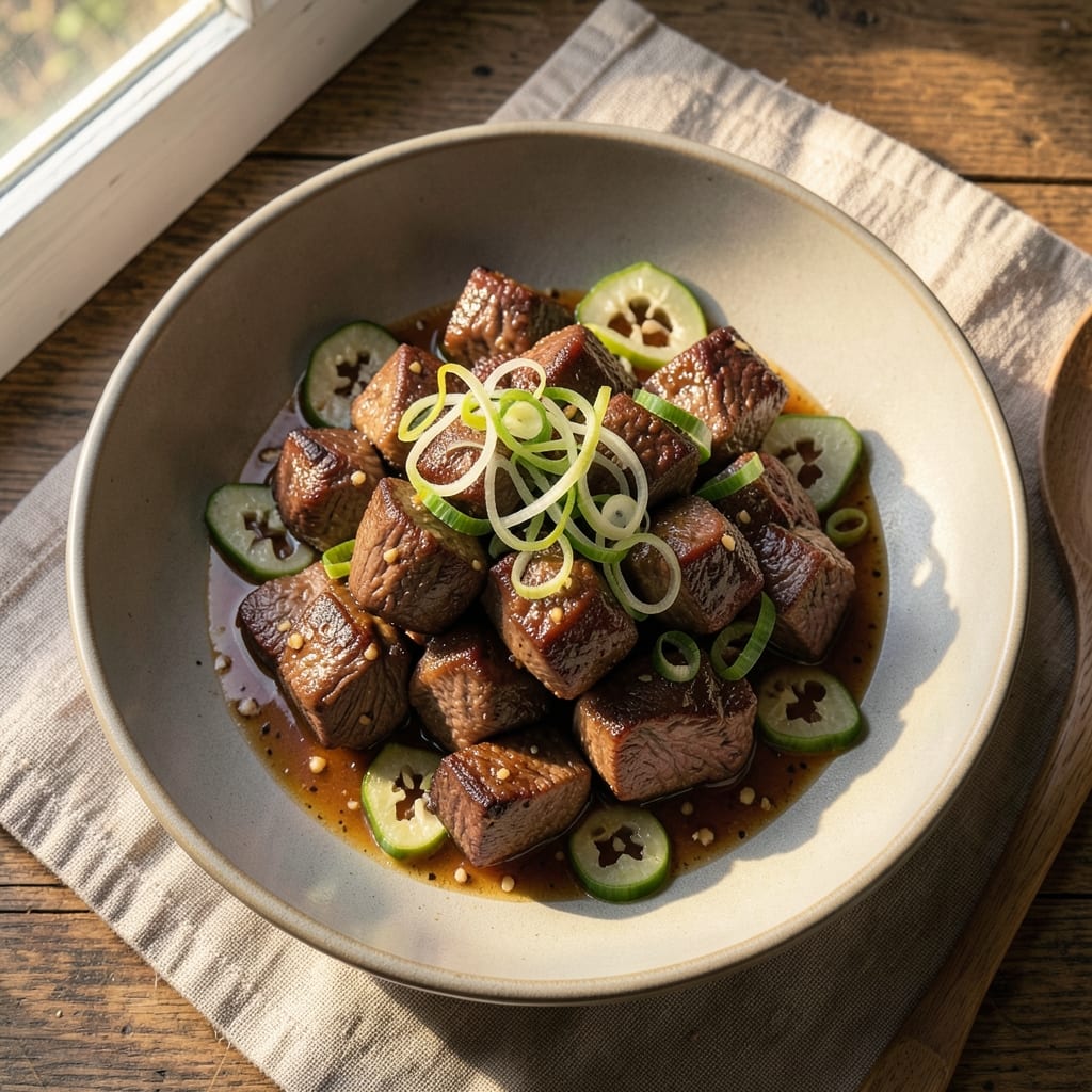 Beef Ampalaya With Oyster Sauce Recipe: Silky Greens and Rich Umami Harmony