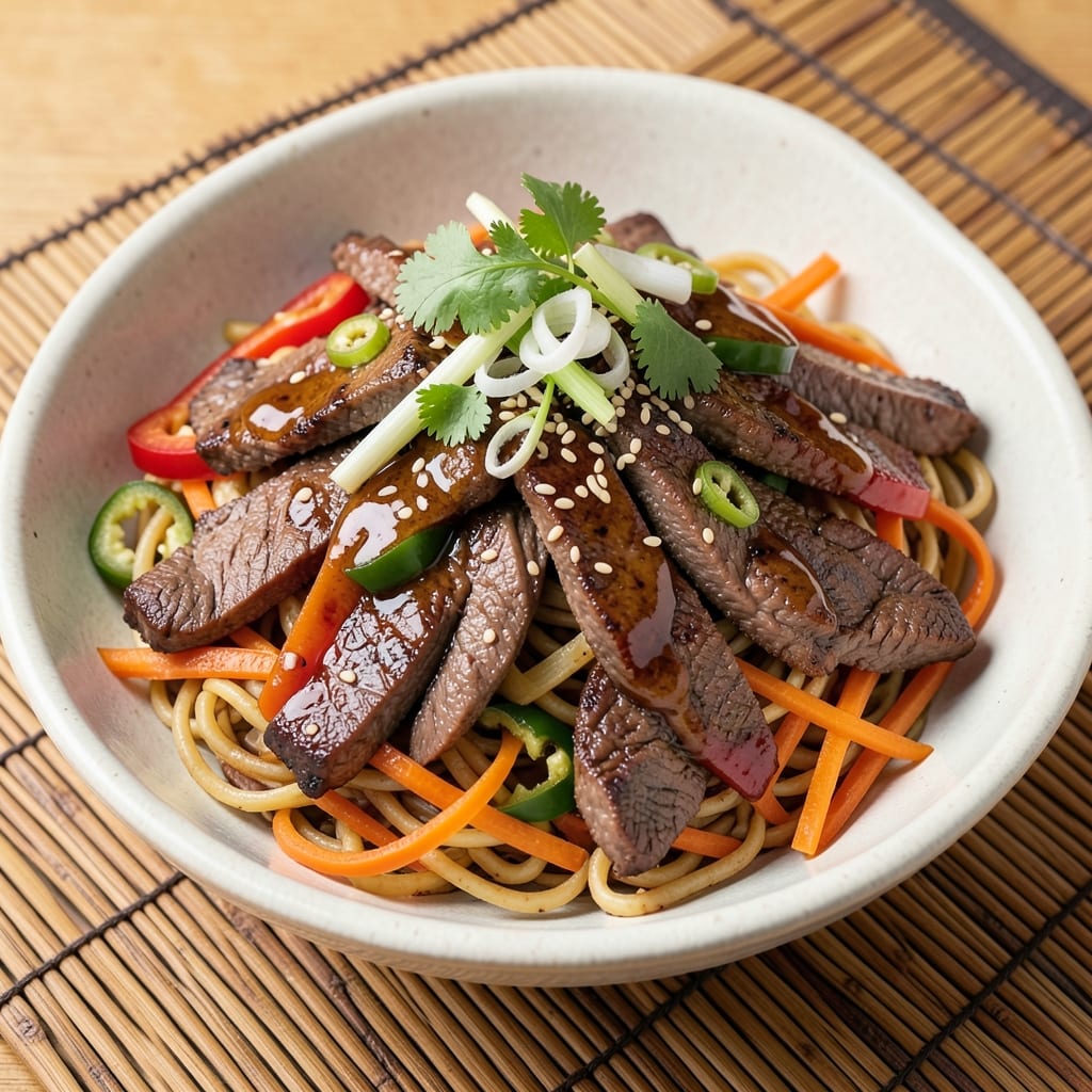 Asian Beef Stir Fry Recipe with Noodles: Wok-Hot Umami Crunch in 25 Minutes