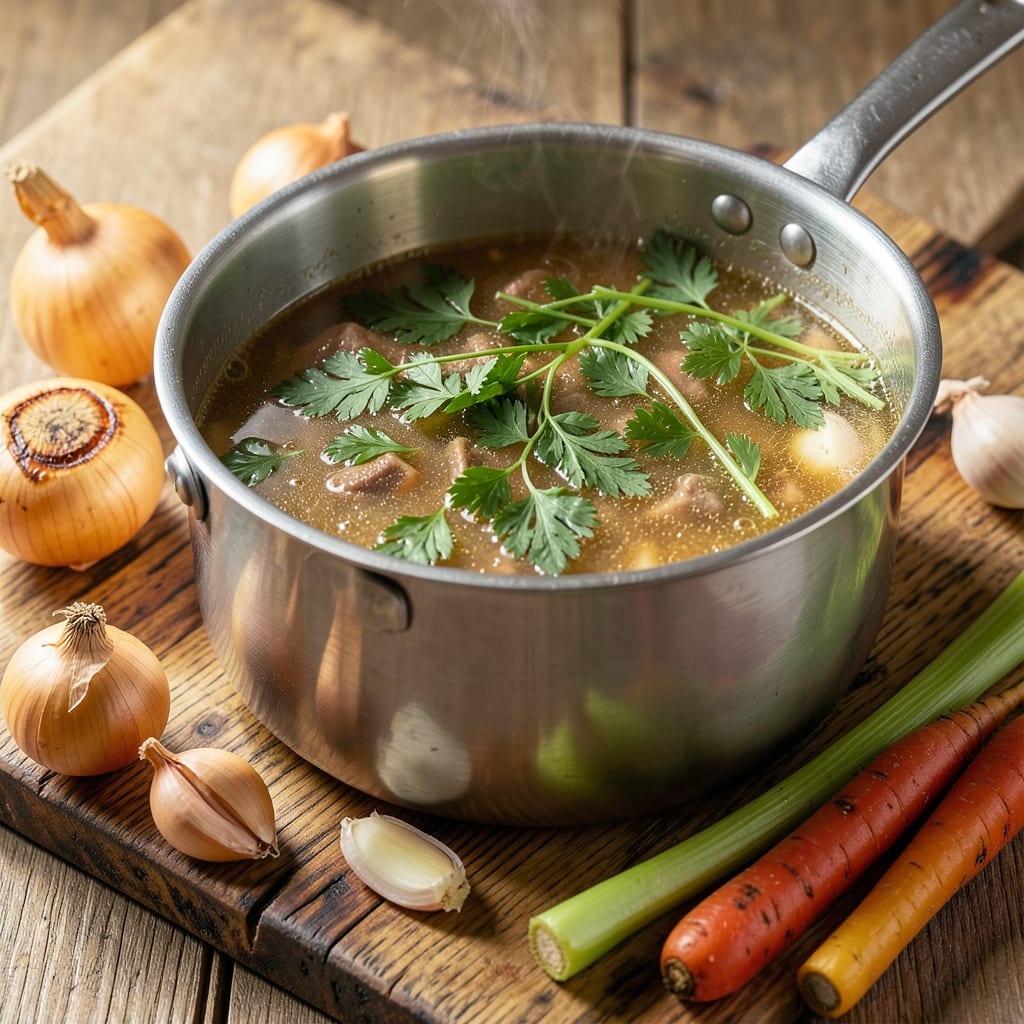 Basic Beef Bone Broth Recipe: Collagen-Rich Elixir for Gut Health