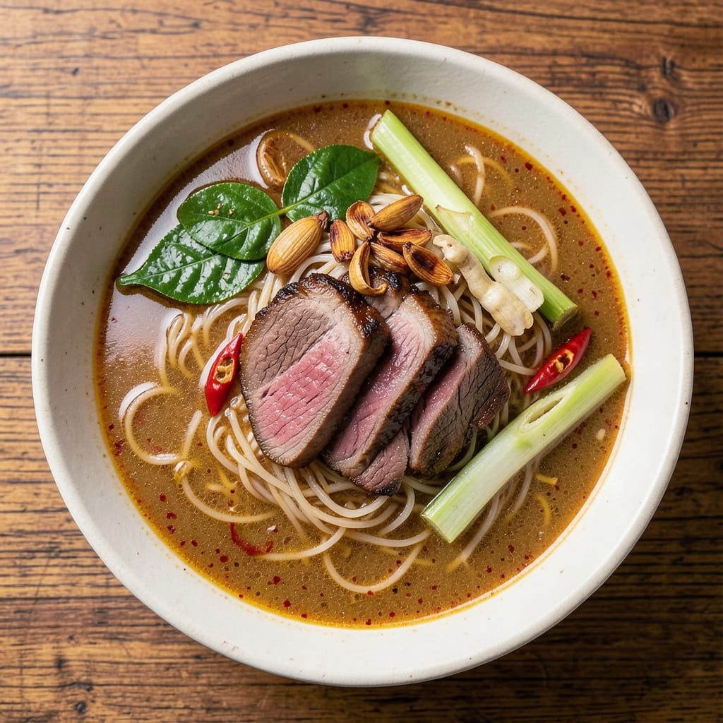 Authentic Thai Beef Noodle Soup Recipe: Fragrant Lemongrass and Galangal Broth