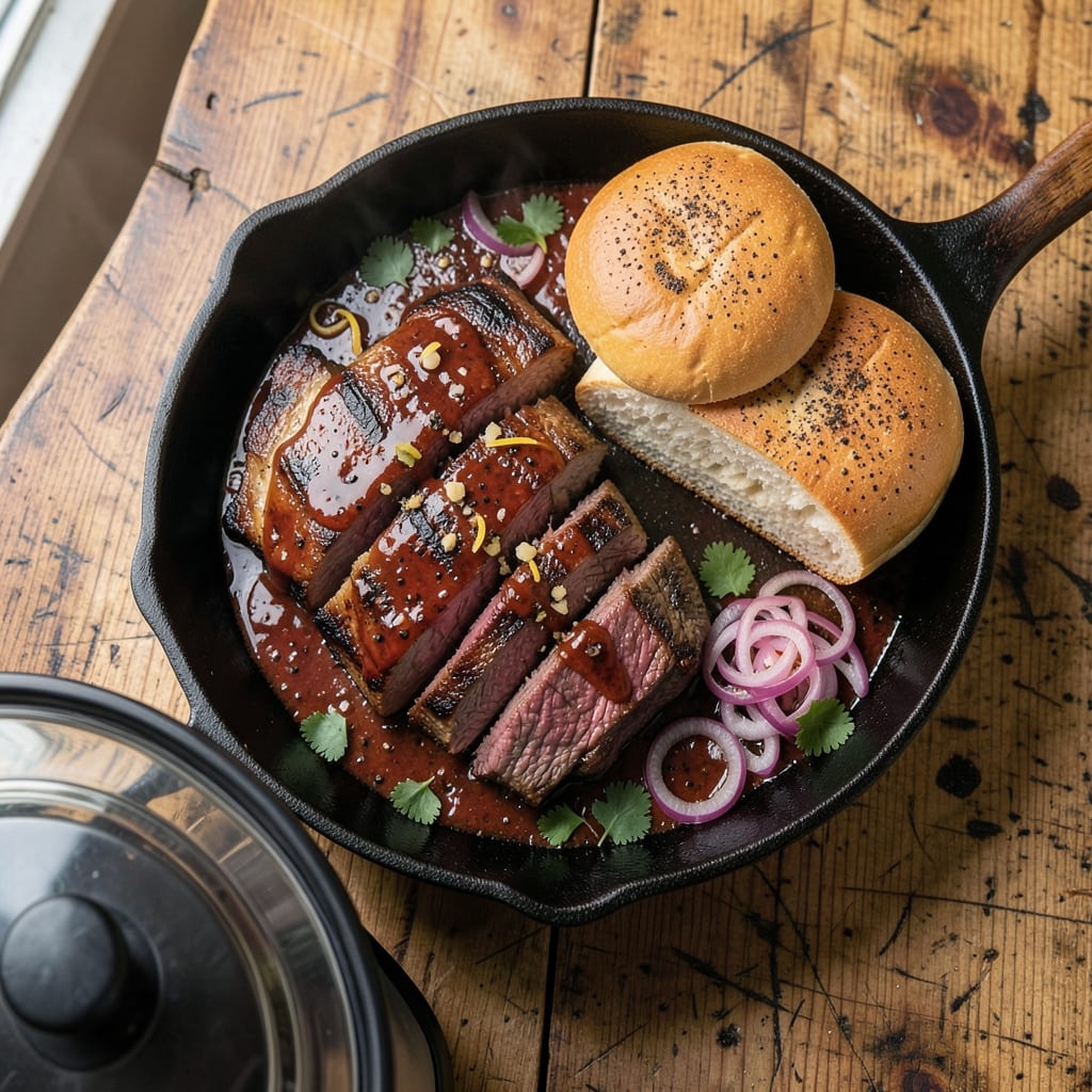 BBQ Beef on a Bun Recipe Slow Cooker: Smoky-Sweet Pull-Apart Tenderness in 4 Hours