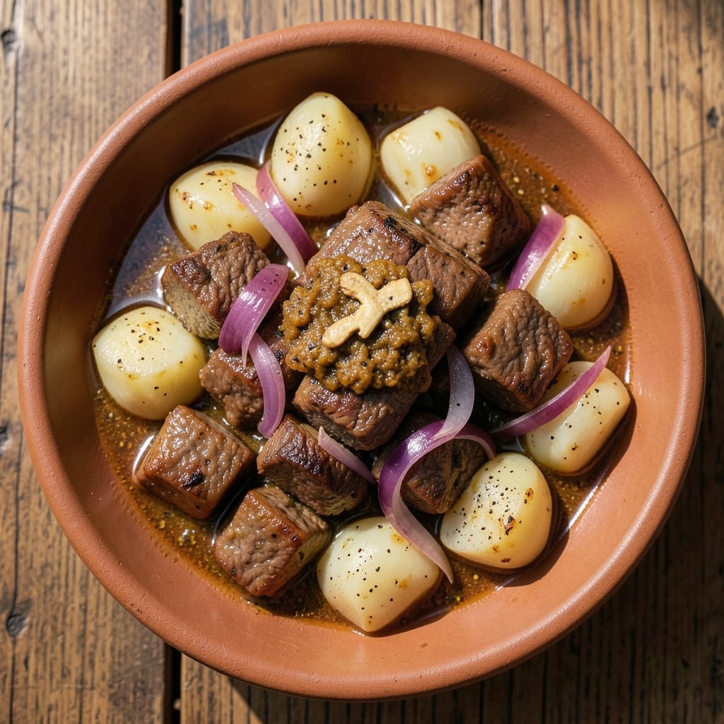Aloo Gosht Beef Recipe: Spiced Yogurt-Braised Tender Beef with Potatoes