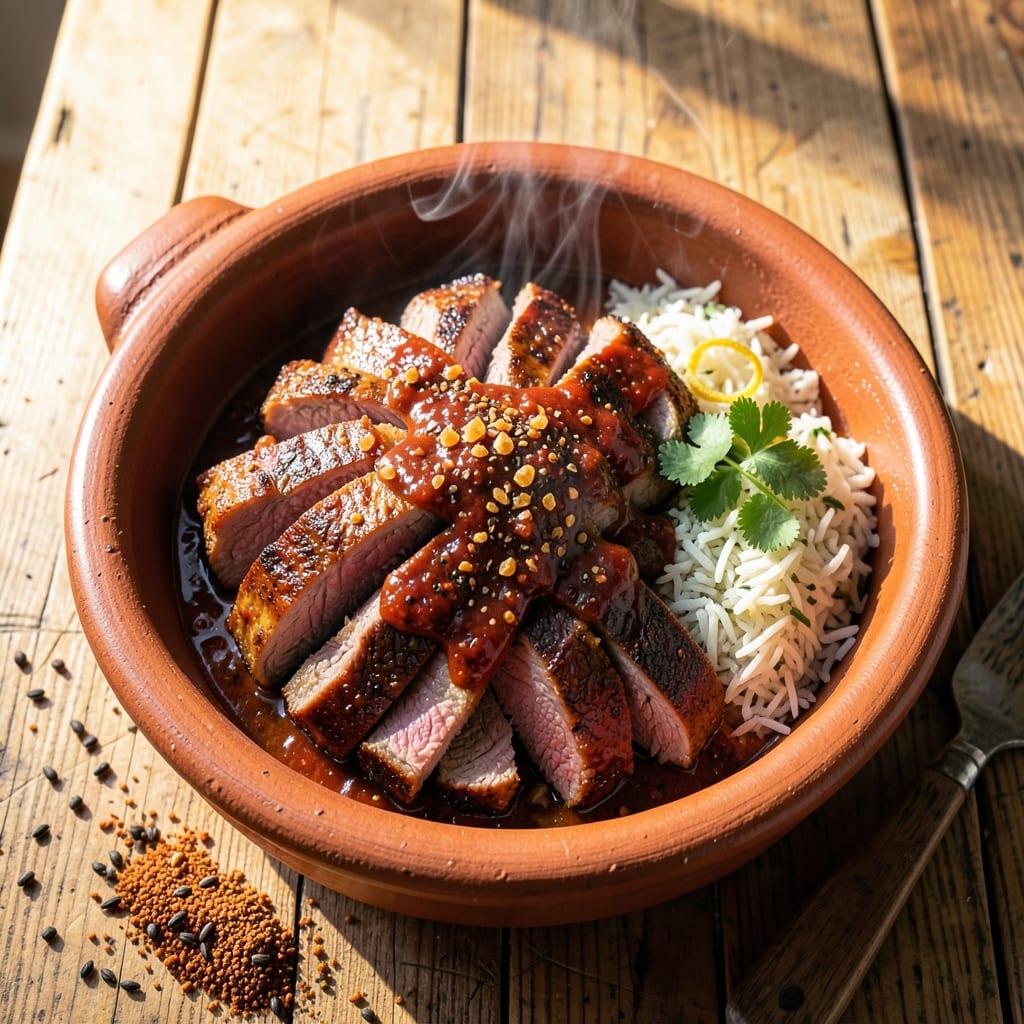 African Roast Beef Recipe: Slow-Braised Spice and Sweetness with Crispy Top