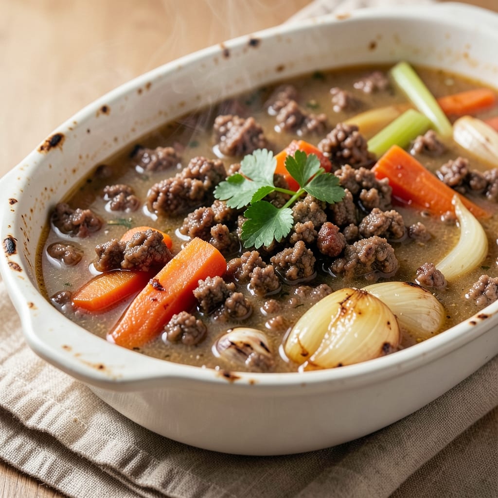 Ground Beef Chicken Broth Recipe: Savory Umami Boost in One Pot