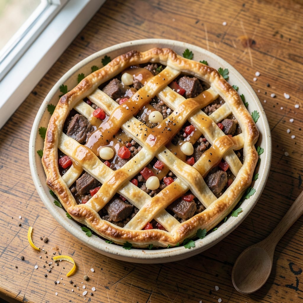 Baked Beef Pies Recipe: Flaky Crusts Hugging Savory Minced Meat