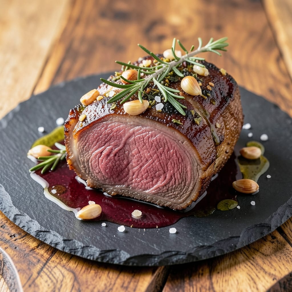 Angus Beef Round Roast Recipe: Herb-Crusted, Slow-Roasted to Juicy Pink Core