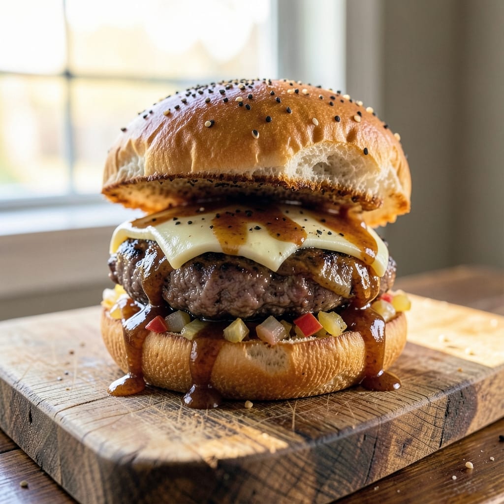 BBQ Beef Burger Recipe: Smoky Charred Crust with Juicy Centers