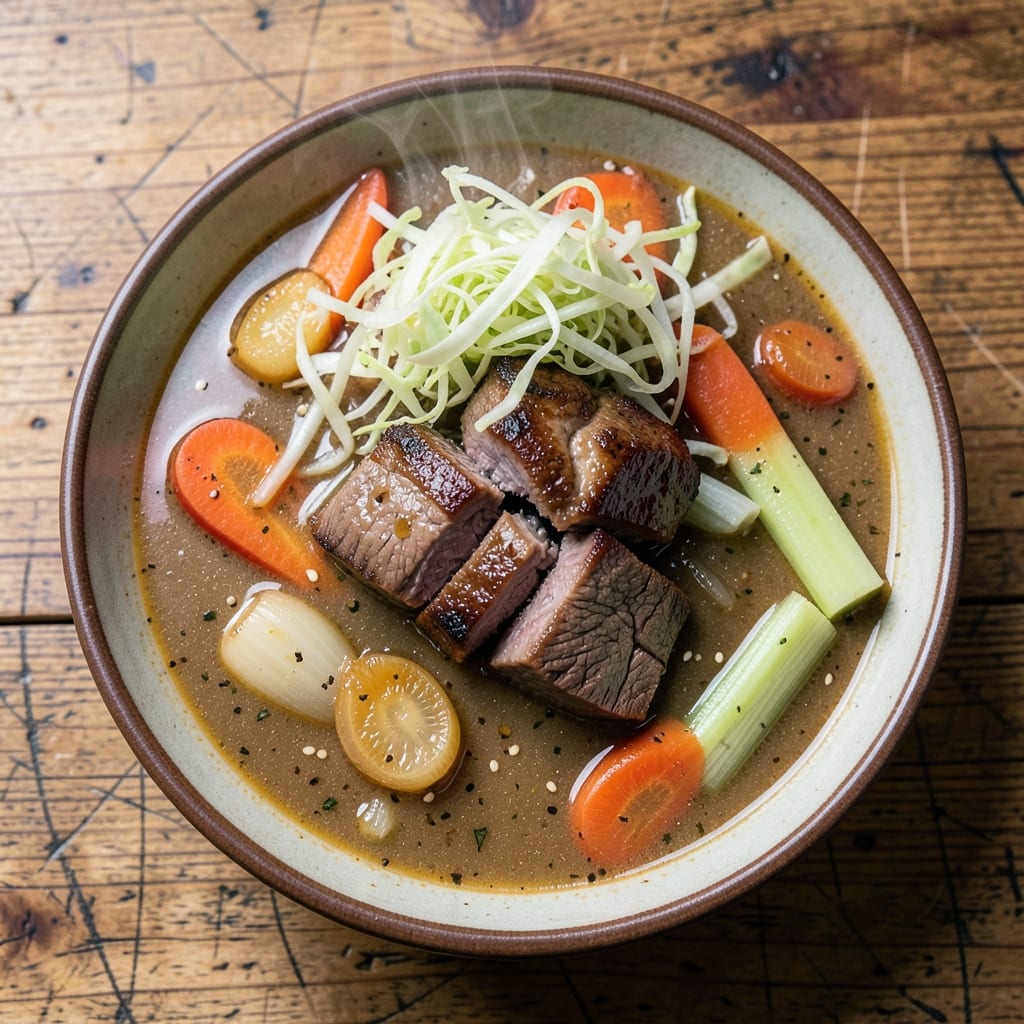 Award-Winning Vegetable Beef Soup Recipe With Cabbage: Hearty Winter Stew With Deep Umami Layers