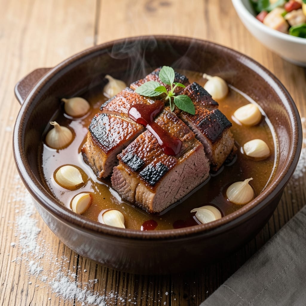 Baron of Beef Crock Pot Recipe: Smoky Garlic-Infused Chunks for Sandwiches