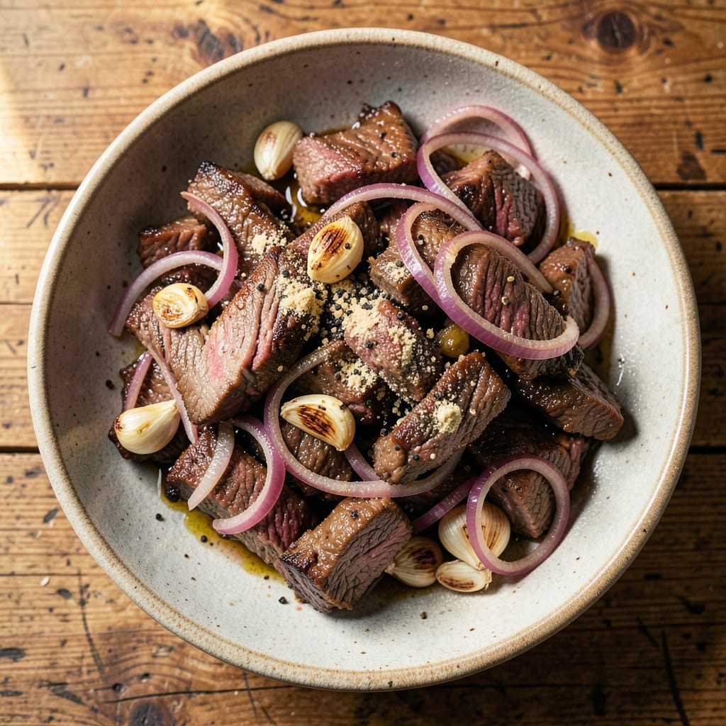 Beef Trimmings Recipe: Zero-Waste Pan-Seared Bites With Flavor-Packed Gravy
