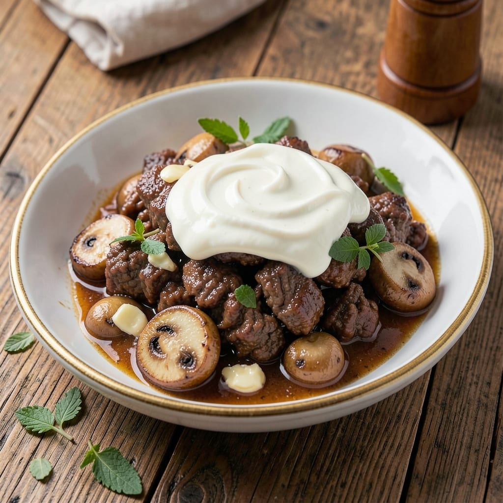 5-Ingredient Beef Stroganoff Recipe: Quick Creamy Mushroom Magic