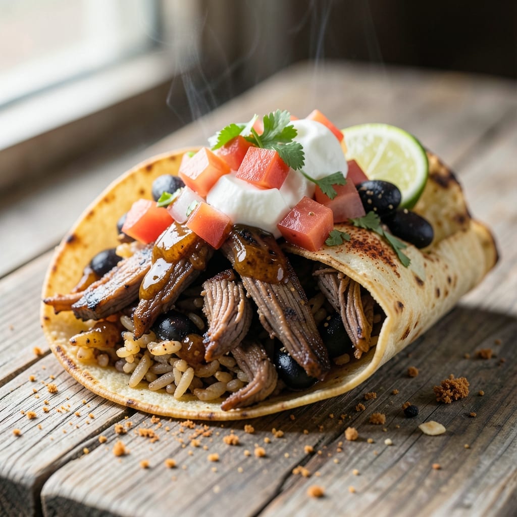 BBQ Beef Burrito Recipe: Smoky Chipotle-Cumin Stuffed Wraps