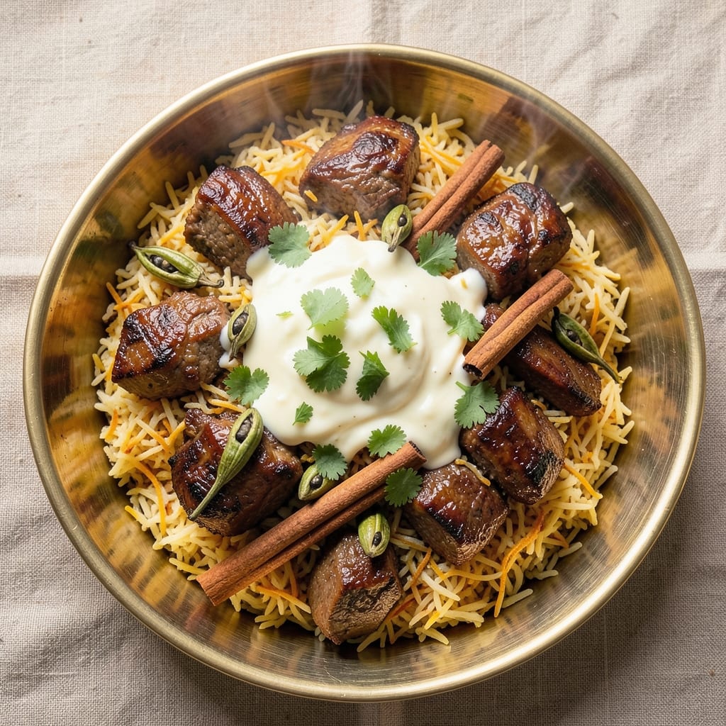 Arabic Beef Biryani Recipe: Fragrant Saffron and Cardamom Layers