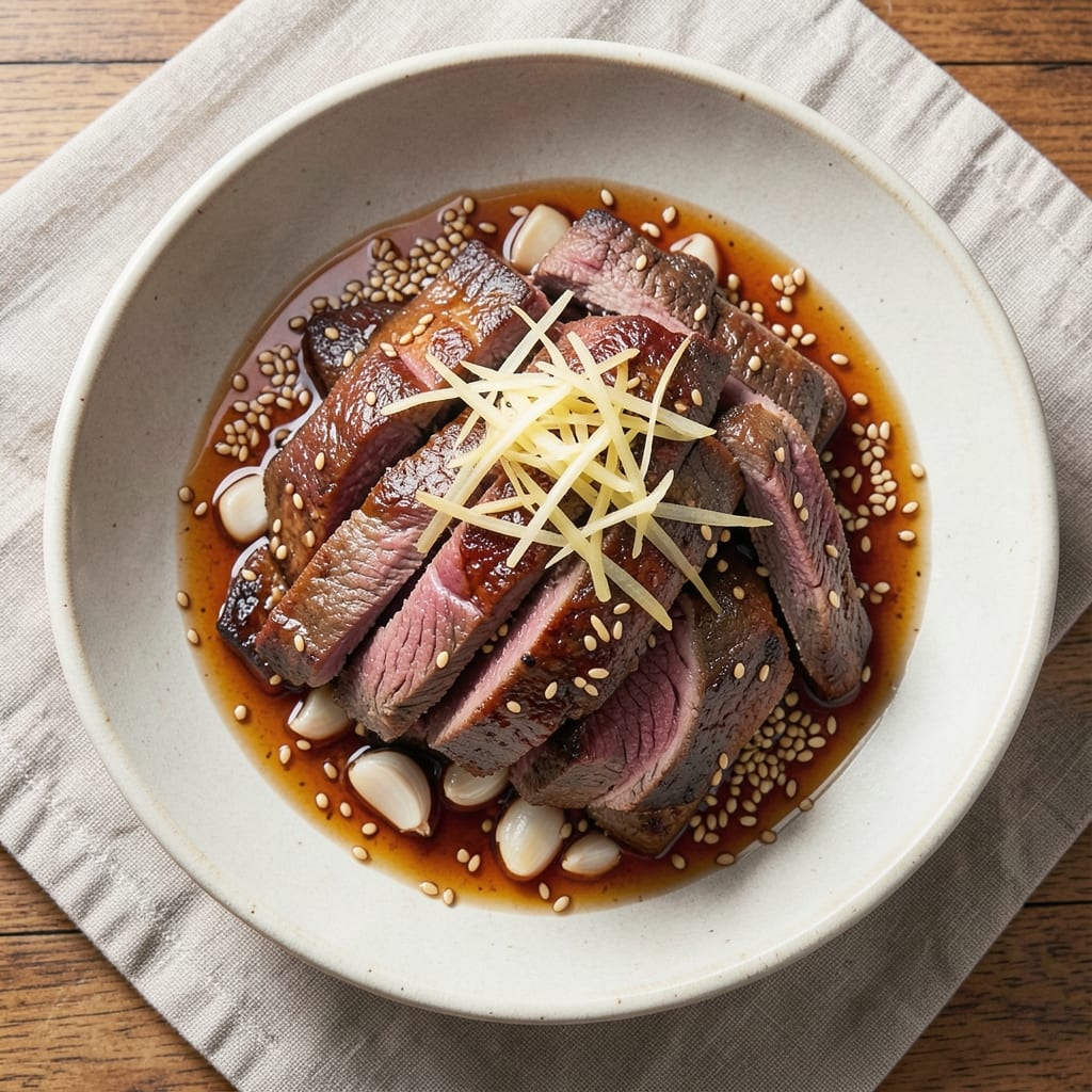 Asian Beef Flank Recipe: Wok-Seared Umami Crunch With Garlic-Ginger Glaze