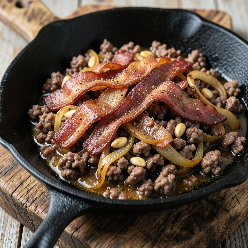 Ground Beef and Bacon Recipe: Smoky-Spiced One-Pan Crunch