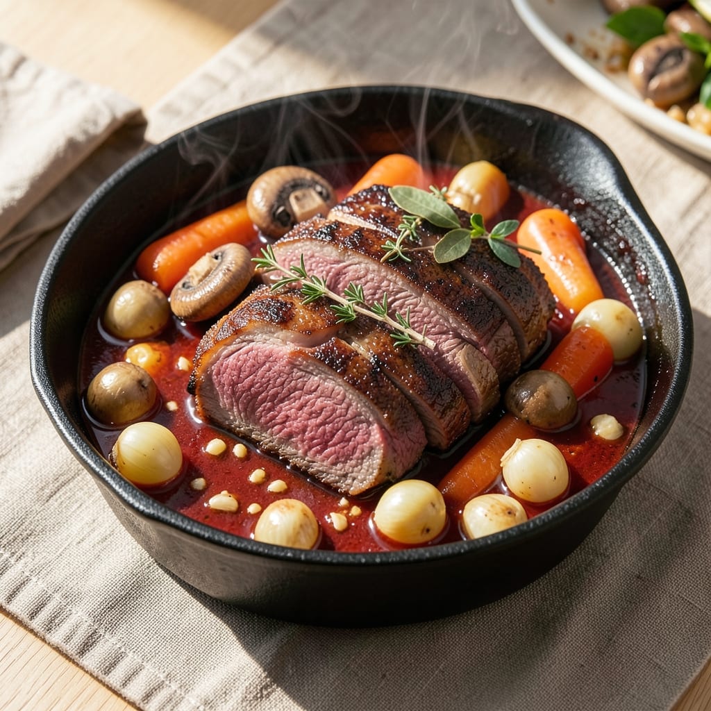 Auguste Escoffier's Beef Bourguignon Recipe: Classic French Wine-Braised Elegance