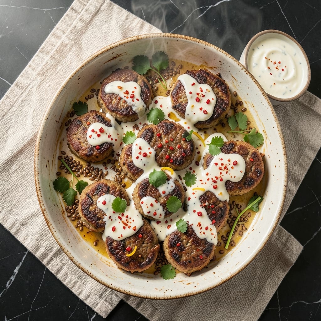 Baked Beef Kofta Recipe: Spiced Yogurt-Marinated Bites with Crispy Edges