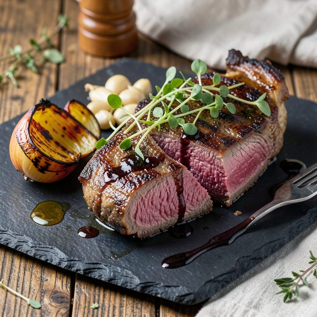 Beef Loin T-Bone Steak Recipe: Cast-Iron Crust and Two-Pocket Tenderness