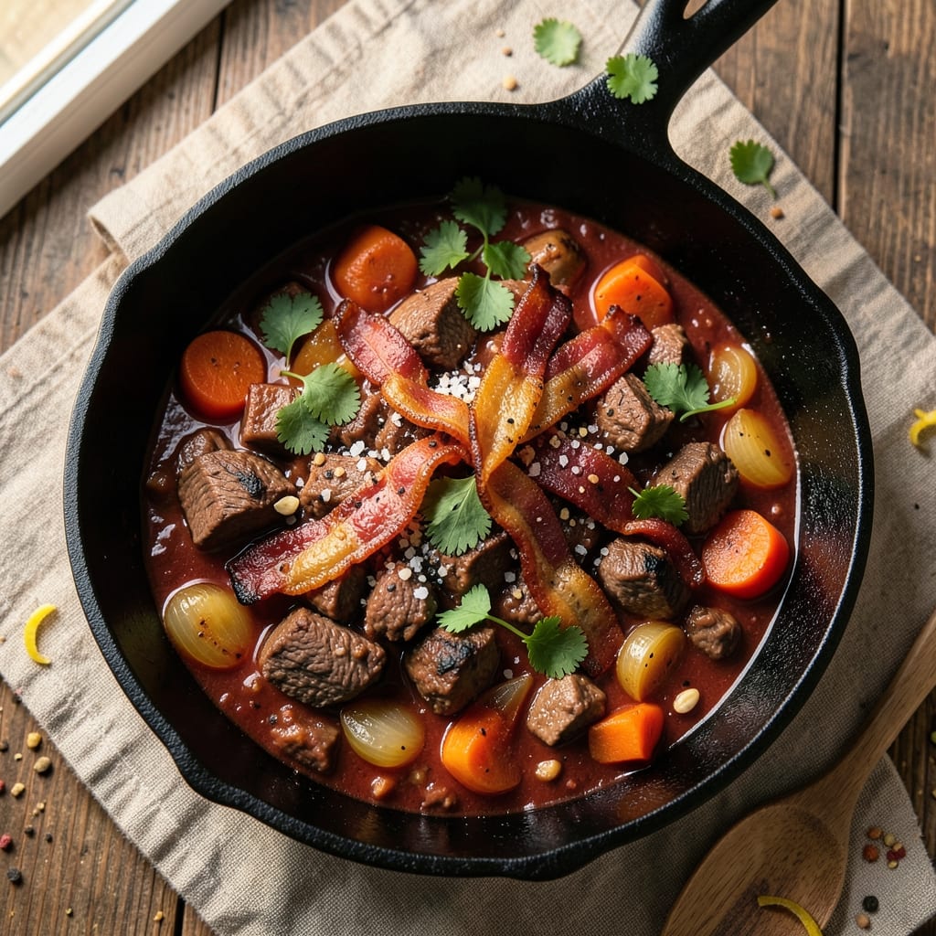 Beef and Bacon Chili Recipe: Smoky Depth and Crispy Bacon Bites
