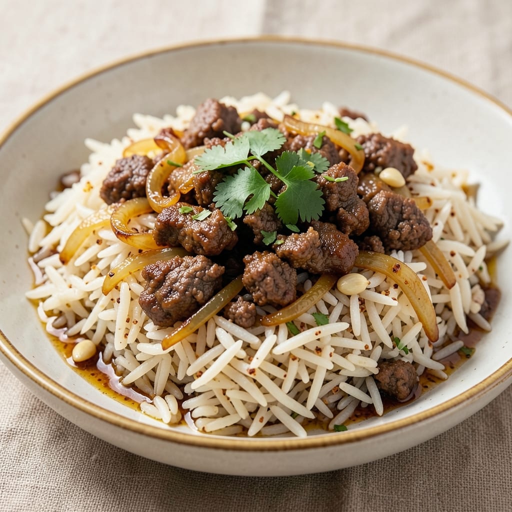 Basmati Rice and Ground Beef Recipe: Fragrant Cumin-Spiced One-Pot Meal
