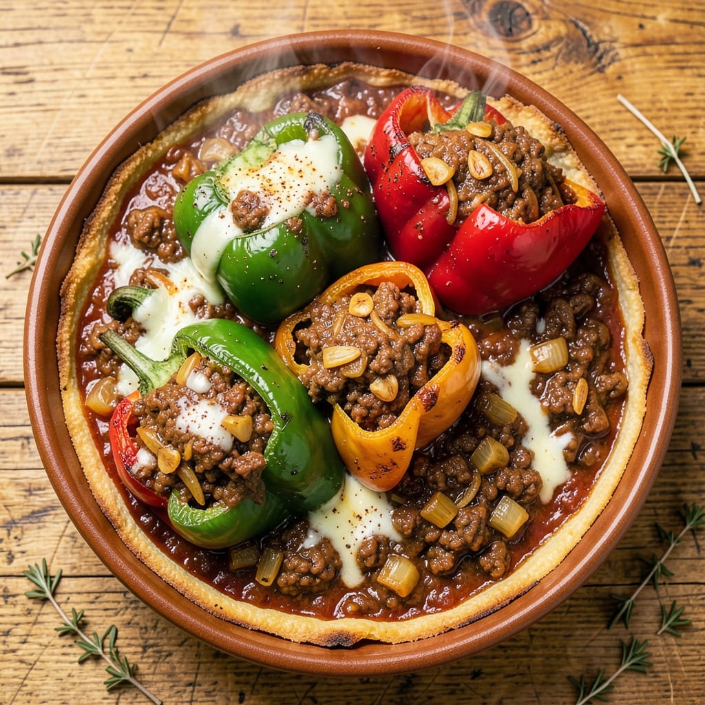 Baked Beef Chili Relleno Casserole Recipe: Cheesy Stuffed Pepper Pot That Bakes to Golden Crust