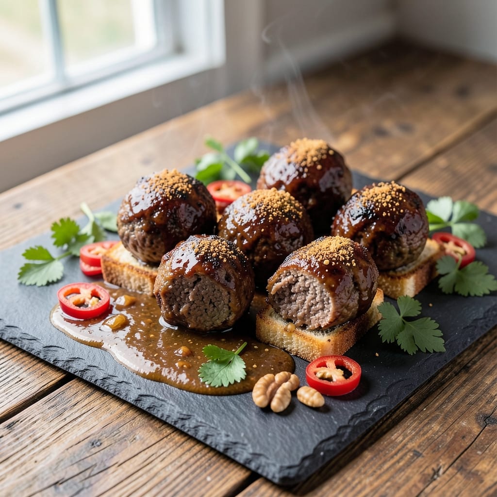 BBQ Beef Meatballs Recipe: Smoky-Spiced Bites with Charred Crust Magic