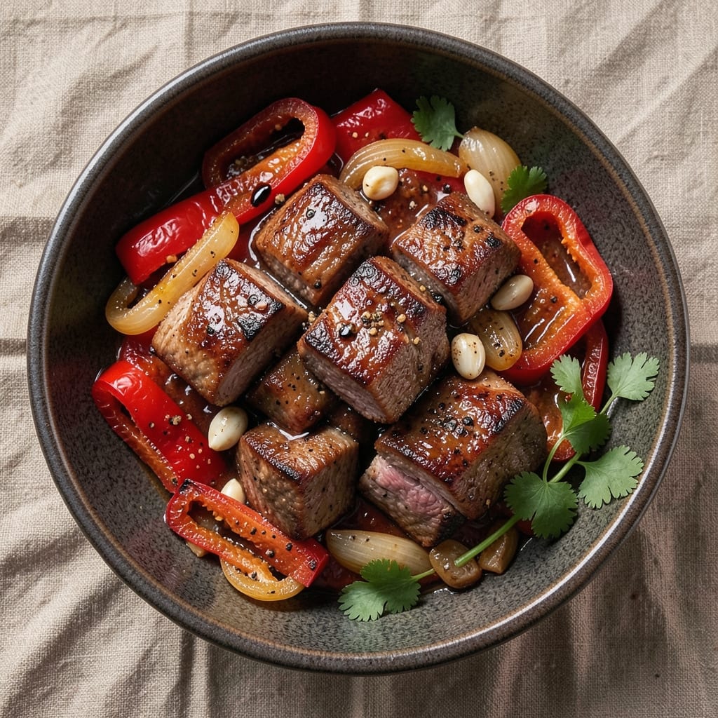 Bell Pepper Beef Recipe: Smoky Chipotle and Cumin Crust in One Pan