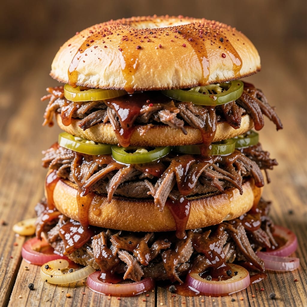 Barbecue Beef Sandwiches Crock Pot Recipe: Smoky Pull-Apart Tenderness in Buns