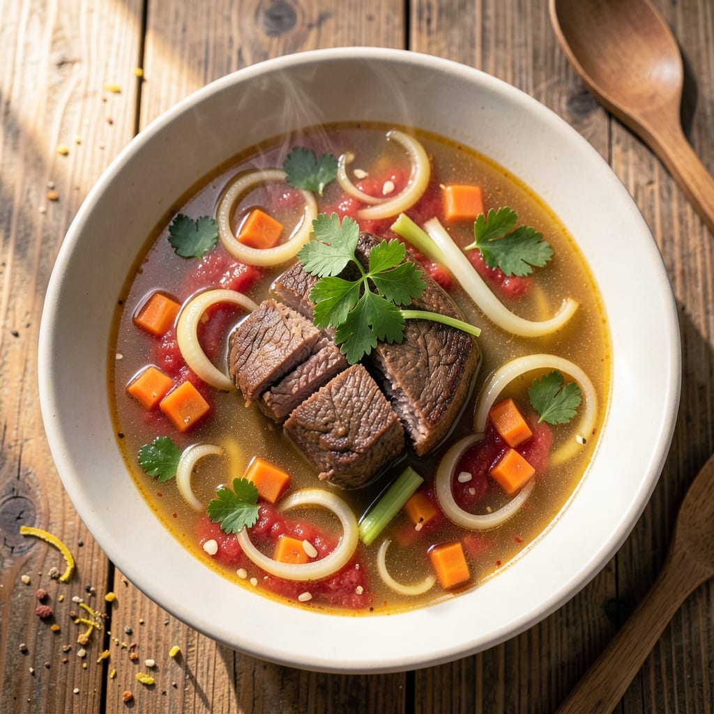 Basic Beef Soup Recipe: Umami-Rich Broth with Tender Chunks