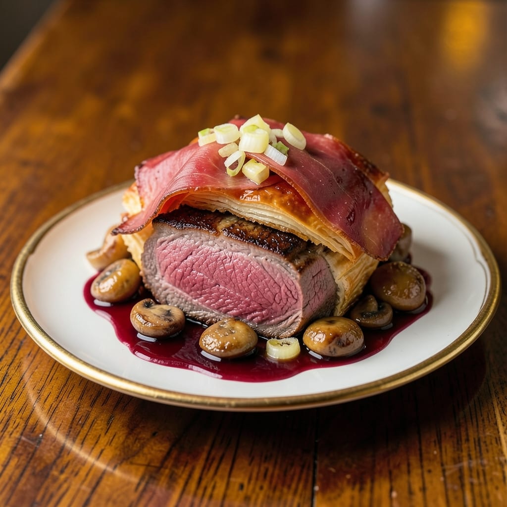 5-Star Beef Wellington Recipe: Puff Pastry Hugs Juicy Blue Ribbon Steak