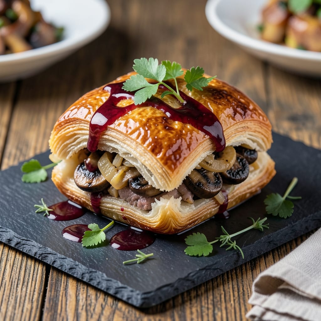 5 Pound Beef Wellington Recipe: Puff Pastry Crust Meets Savory Mushroom Heart