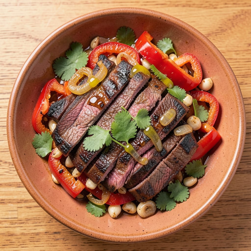 Authentic Mexican Beef Fajita Recipe: Sizzling Skirt Steak with Charred Peppers and Onions